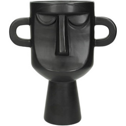 Zaros Africa Κασπώ Κεραμικό Μαύρο 22.6cm XET-7322