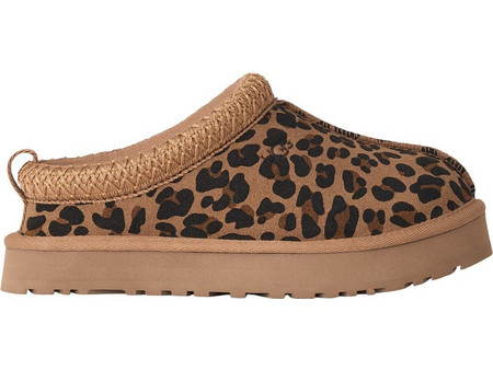 UGG Χειμερινές Παιδικές Παντόφλες για Κορίτσι με Γούνα Καφέ Μαύρες 1183570K-TAN