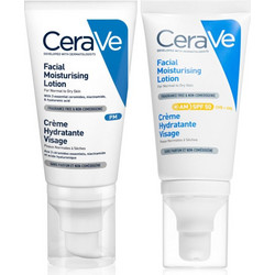 CeraVe Moisturizers Facial Moisturising Lotion SPF50 52ml + Cream 52ml