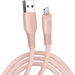 KLGO S-113 USB-A to Lightning Cable 1m Pink
