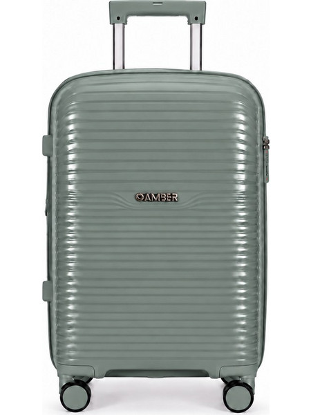 Amber AM1020 Βαλίτσα Μεγάλη 75x48x30cm με 4 Ρόδες Χακί