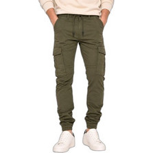Brokers Ανδρικό Παντελόνι Cargo Joggers Slim Εφαρμογή Χακί 26514-561-451