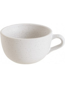 Bonna Liora Ripple Σετ Φλιτζάνια Cappuccino Ελληνικού Καφέ & Τσαγιού Πορσελάνης Λευκά 205ml 12τμχ LRARPL02KF