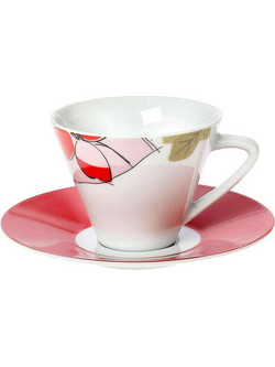 Cryspo Trio Emotion Φλιτζάνι Espresso & Ελληνικού Καφέ Πορσελάνης Πολύχρωμο 100ml 25.003.17