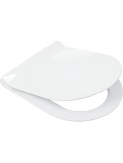 Gloria Fontana Skay Καπάκι Λεκάνης Οβάλ Πλαστικό Slim Soft Close Λευκό 46x363cm 17-6010