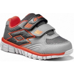 Lotto Sunrise II Παιδικά Sneakers Γκρι Πορτοκαλί R6079