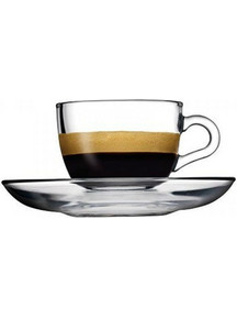 Espiel Basic Φλιτζάνι Espresso & Ελληνικού Καφέ Γυάλινο Διαφανές 90ml SP97984K6