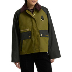 Barbour Γυναικείο Μπουφάν Παρκά Μακρύ Χακί LWX1577-BROL33