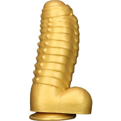 Kinksters Fantasy Dragon Dildo με Βεντούζα & Όρχεις Χρυσό