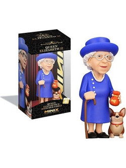 Minix 26 Queen Elizabeth II with her Corgi 12cm