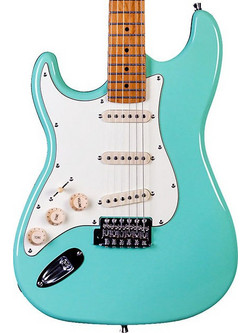 Jet Guitars JS300 LH Ηλεκτρική Κιθάρα ST Style με Μαγνήτες SSS & Ταστιέρα Maple Sea Foam Green
