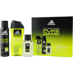 Adidas Pure Game Set Eau de Toilette 100ml + Shower Gel 250ml + Deodorant Spray 150ml