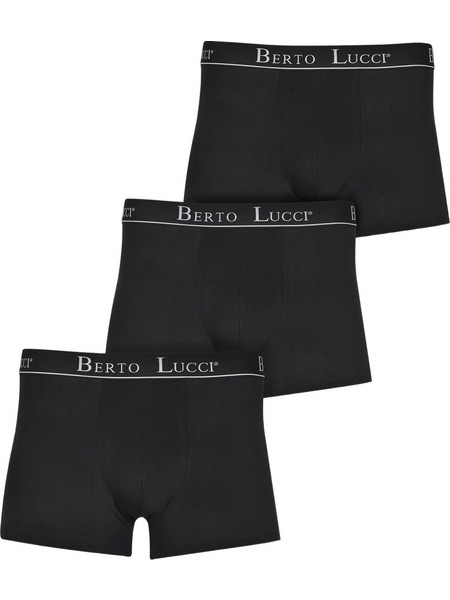 Berto Lucci Ανδρικά Μποξεράκια Σετ 3Pack Μαύρα 20262-2062-5001
