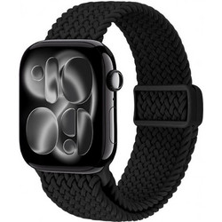 Crong Wave Braided Λουράκι Υφασμάτινο Black (Apple Watch 38 / 40 / 41mm)