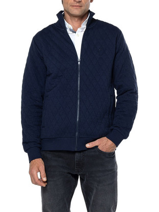 Nautica Ανδρική Ζακέτα Πλεκτή με Φερμουάρ Navy Μπλε 3NCN1X04814