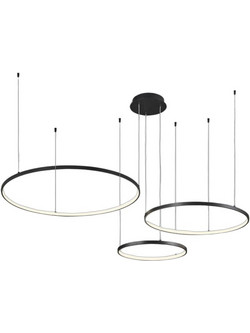 one light Κρεμαστό Φωτιστικό LED 63150B-B-W