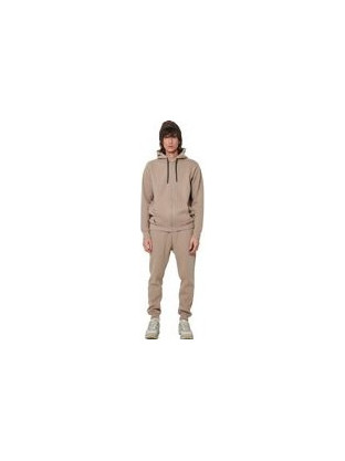 Body Action Ανδρικό Παντελόνι Φόρμας Fleece με Λάστιχο Μπεζ 023634