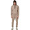 Body Action Ανδρικό Παντελόνι Φόρμας Fleece με Λάστιχο Μπεζ 023634