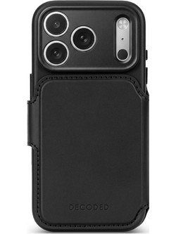 Decoded Leather Detachable Wallet Black (iPhone 18 Pro Max)