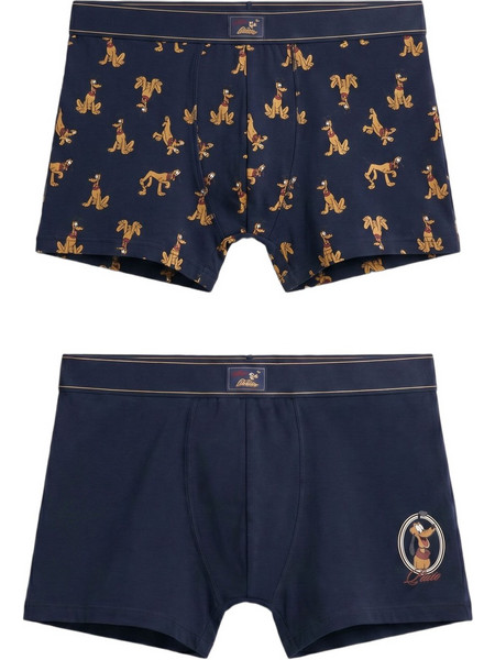 Admas Disney Pluto Pawsome Ανδρικά Μποξεράκια Σετ 2Pack Navy Μπλε 48734P-226