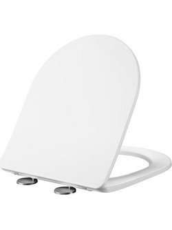 Ravenna Rhea UF Καπάκι Λεκάνης D-Shape Πλαστικό Slim Soft Close Λευκό 42x36.5cm