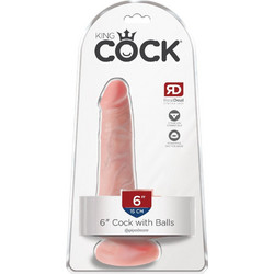 Pipedream King Cock Ρεαλιστικό Dildo με Βεντούζα 15cm Flesh
