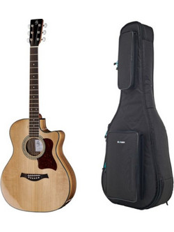 Harley Benton Baritone CLG-414BCE Natural with Bag