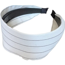 RO Accessories Στέκα Μαλλιών Υφασμάτινη Ριγέ Γαλάζια 14-0366