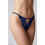 Milena By Paris Γυναικείο Sexy String με Δαντέλα Navy Μπλε 7754