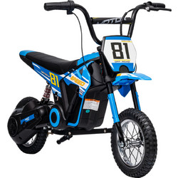 Motocross Ηλεκτροκίνητο Παιδικό Μηχανάκι 24V Μπλε 370-393V90BU
