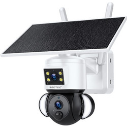 Sectec ST-538-6MAOV IP Κάμερα Ασφαλείας Wi-Fi 3MP 2K Αδιάβροχη Νυκτός με Ηλιακό Πάνελ Μπαταρίας & Αμφίδρομη Επικοινωνία