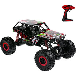 Rock Crawler Μαύρο Κόκκινο Τηλεκατευθυνόμενο Τζιπ Off Road 1:10 3D1166117