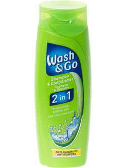 Wash & Go 2 In 1 Anti Dandruff Σαμπουάν & Conditioner κατά της Πιτυρίδας 200ml