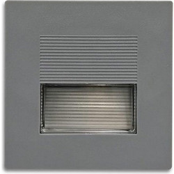 ΦΩΤΙΣΤΙΚΟ ΠΛΑΣΤΙΚΟ ΧΩΝΕΥΤΟ G9 ΙΡ65 ΓΚΡΙ 13,5x13,5x4,6cm ARAPIDIS LIGHTING