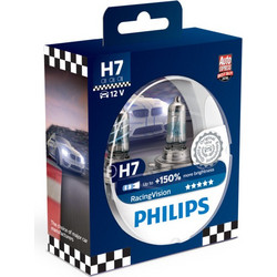 Philips H7 Racing Vision Αλογόνου 12V 55W 2 τμχ