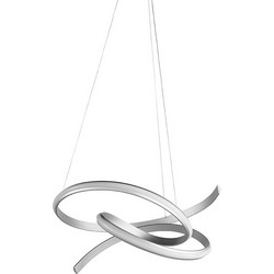 Ondaluce Sigma MD Silver Κρεμαστό Φωτιστικό Οροφής LED Ασημί
