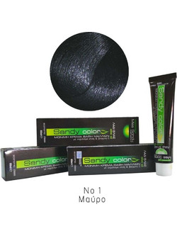 Miss Sandy 1/0 Μαύρο Μόνιμη Βαφή Μαλλιών 60ml
