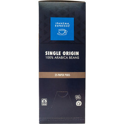 Ipanema Κάψουλες Espresso 100% Arabica Συμβατές με Μηχανή E.S.E Pod 25τμχ