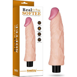 Lovetoy Real Softee Vibrating Dildo 3" Ρεαλιστικός Δονητής 21.5cm Flesh