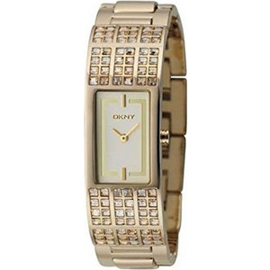 DKNY Ladies Crystal Collection Γυναικείο Ρολόι με Χρυσό Μεταλλικό Μπρασελέ NY4416