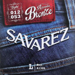 Savarez A130L Acoustic Σετ 6 Χορδές Ακουστικής Κιθάρας 80/20 Bronze 12-53" Light Tension