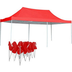 Gazebo Πτυσσόμενο Κιόσκι Τέντα Partytent με Μεταλλικό σκελετό σε Κόκκινο Χρώμα, 3x5x3.5 μέτρα - Aria Trade
