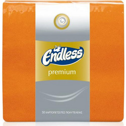 ΧΑΡΤΟΠΕΤΣΕΤΕΣ ΕNDLESS PREMIUM ΠΟΛΥΤΕΛΕΙΑΣ ΠΟΡΤΟΚΑΛΙ 33 Χ 33εκ. 50 ΦΥΛΛΩΝ - PAPERS GOLD