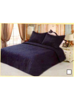 Σετ Κουβερλί (3τμχ) 100% Βαμβακερά Μπλε 220x240cm BCS-023