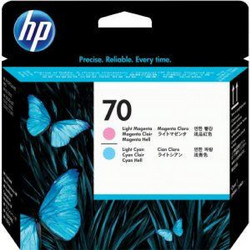 HP 70 Light Magenta & Light Cyan Πακέτο 2 Μελανιών Εκτυπωτή Inkjet C9405A