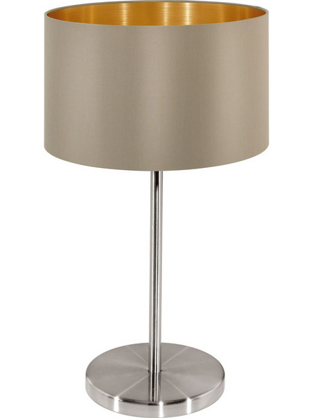 Eglo Maserlo Πορτατίφ Ε27 Γκρι Ασημί Φ23xΥ42cm 31629