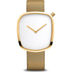 Bering Classic Γυναικείο Ρολόι με Χρυσό Μεταλλικό Μπρασελέ 18040-334