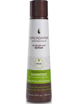 Macadamia Professional Weightless Repair Σαμπουάν για Όγκο & Επανόρθωση για Λεπτά & Βαμμένα Μαλλιά 300ml