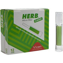 Herb Micro Filter Πίπες με ενσωματωμένο φίλτρο, 12τμχ