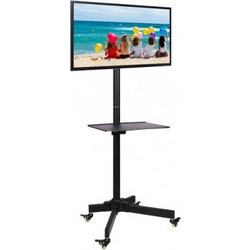 Techly ICA-TR20 Βάση Τηλεόρασης Δαπέδου Περιστρεφόμενη Τροχήλατη 19"-37" έως 20kg